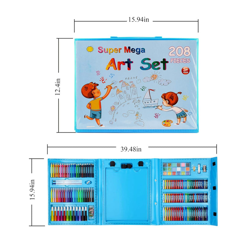 🎨 Set de Arte con Maletín – 208 Piezas 🎨