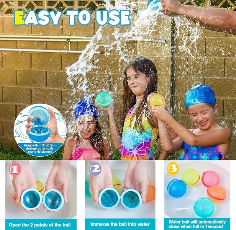 🎈 Globos de Agua Reutilizables x6 - Diversión sin Fin 💦