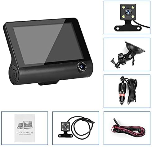 📷 Cámara para Auto DVR HD 3 Lentes Full HD 📷