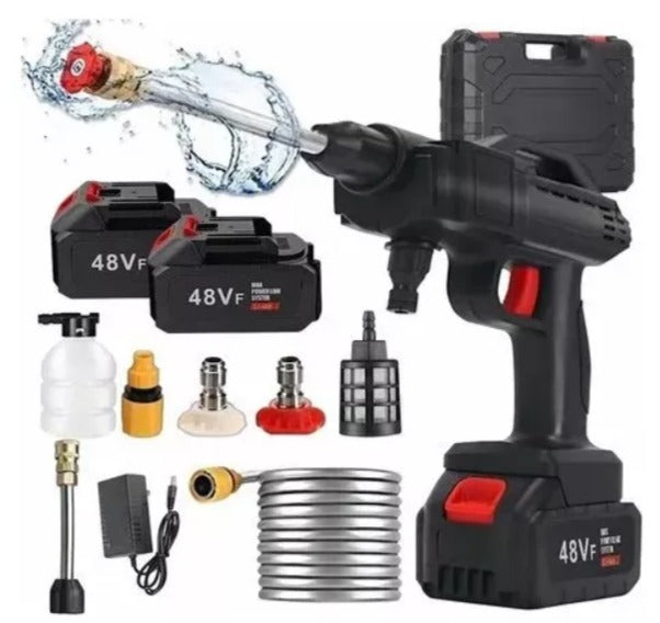 Hidrolavadora Portátil 48V – Limpieza Eficiente y Sin Esfuerzo (2 BATERIAS)